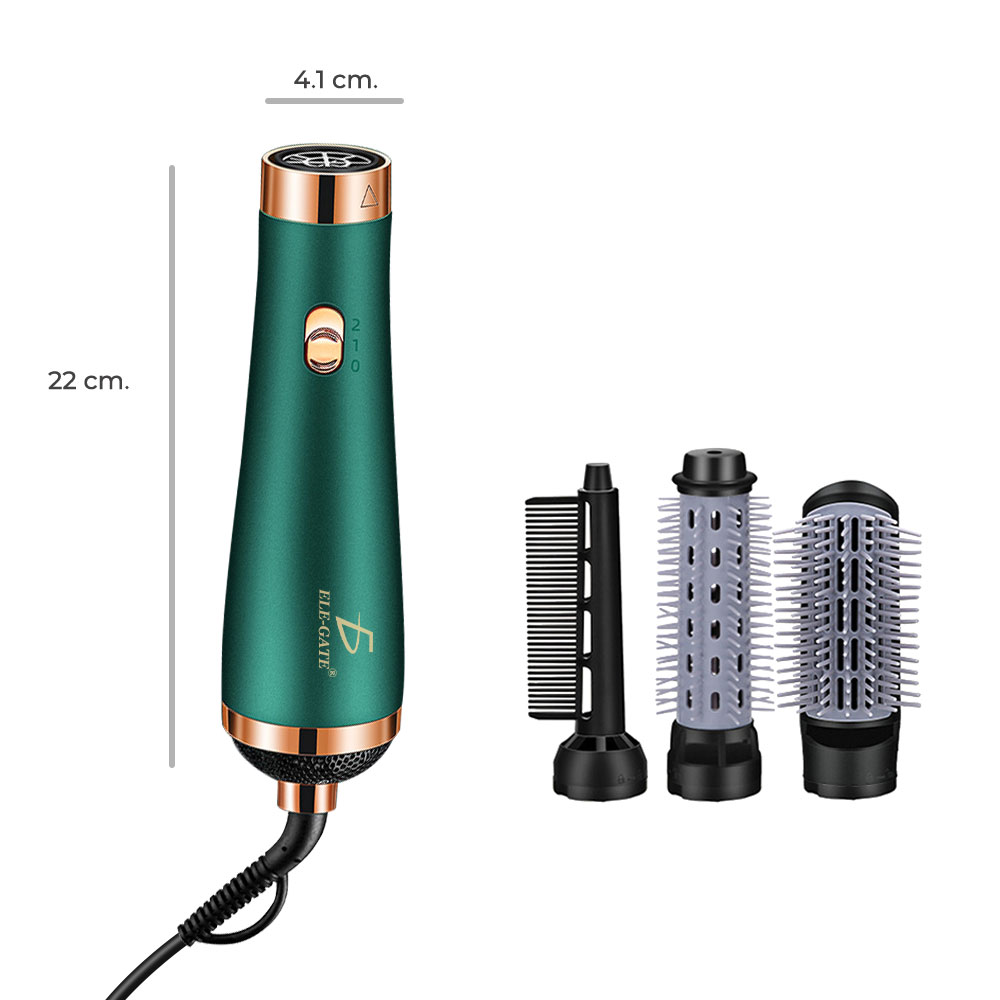 Multifuncional 2 En 1 Secador De Pelo Cepillo Alisador