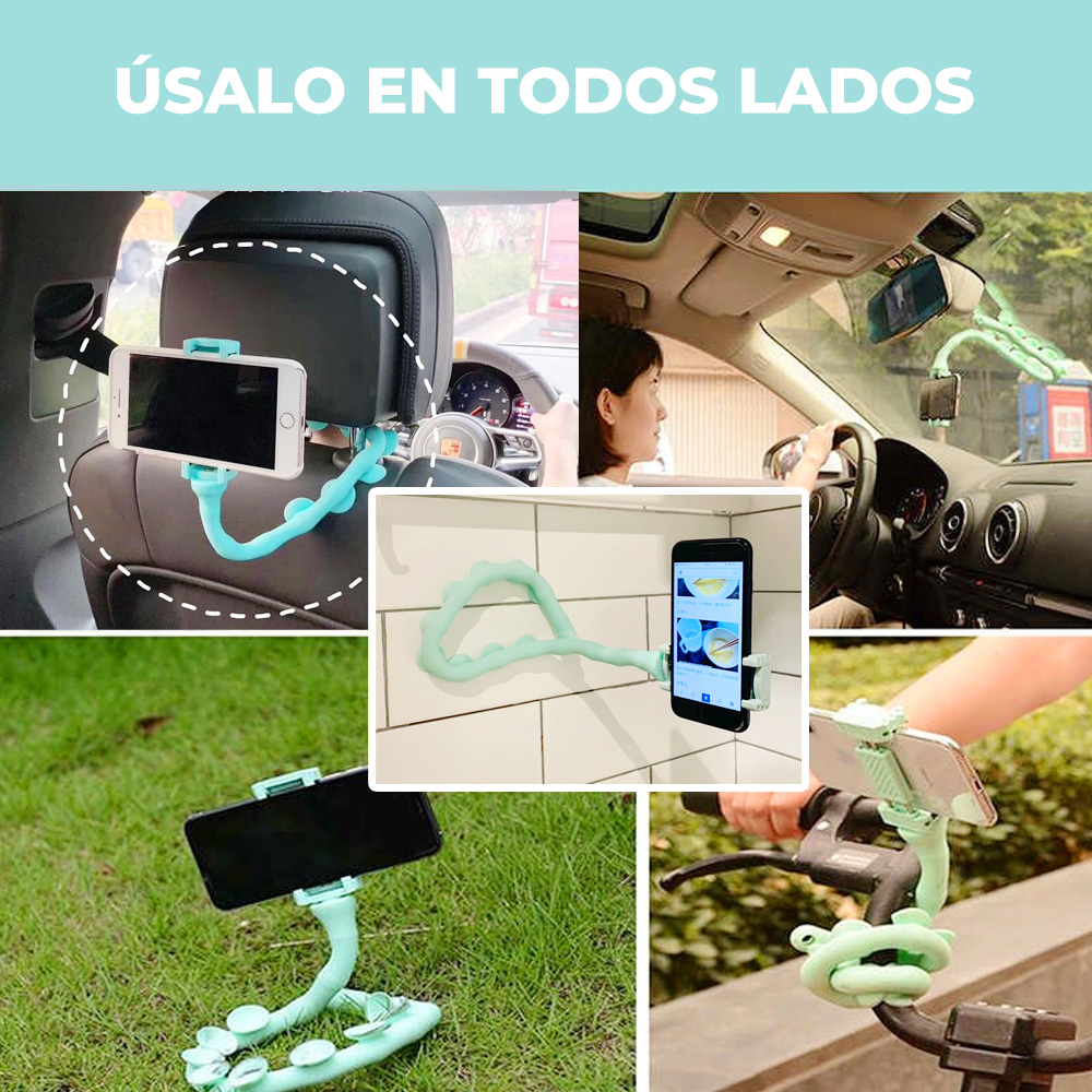 Soporte De Ventosa Para Teléfono Móvil Con Forma De Orugas