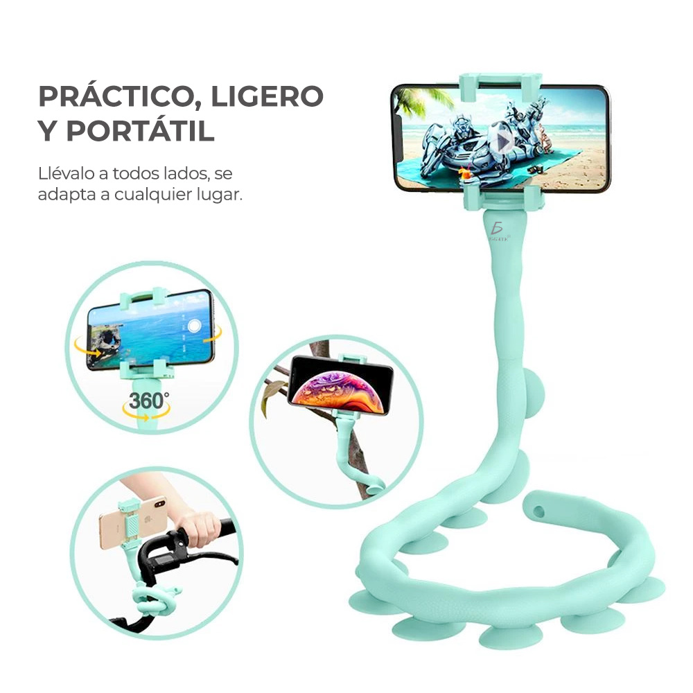 Soporte De Ventosa Para Teléfono Móvil Con Forma De Orugas