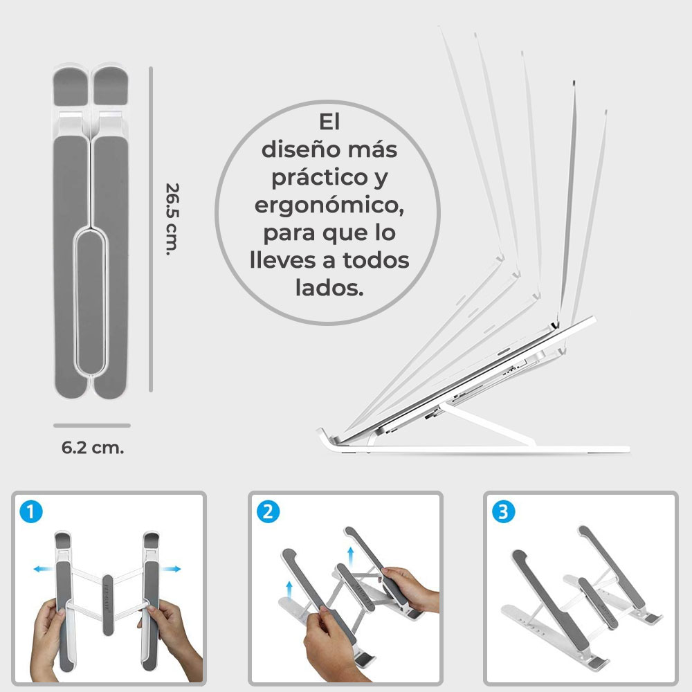Base Soporte Para Laptop Plegable Portátil Y Ajustable