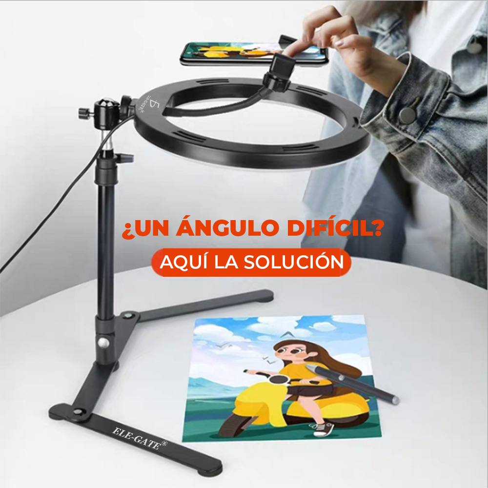 Lampara Aro Luz Led Foto Video Maquillaje Incluye Tripié 