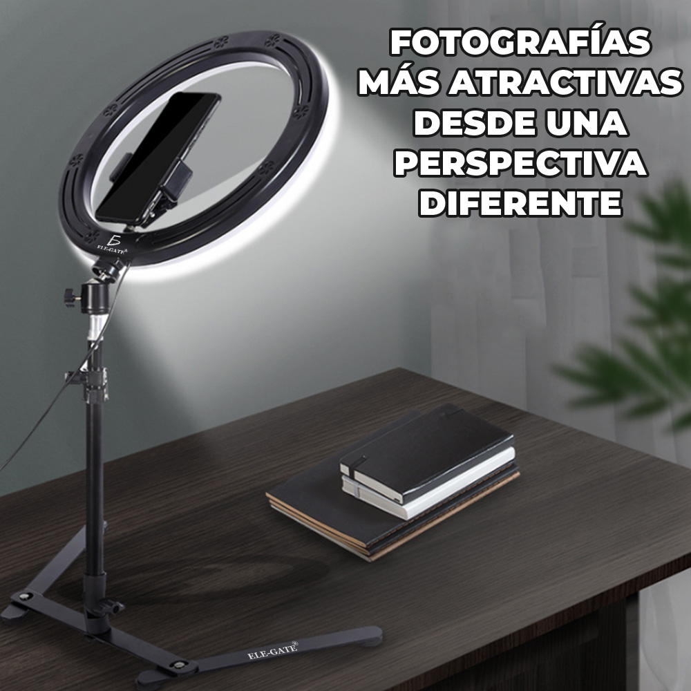 Lampara Aro Luz Led Foto Video Maquillaje Incluye Tripié