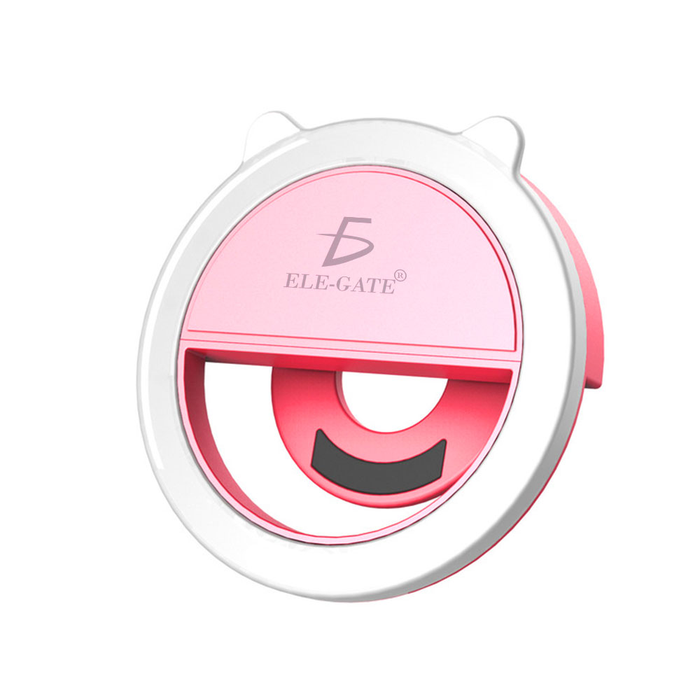 Aro Luz Led Selfie Para Celular De Clip Recargable