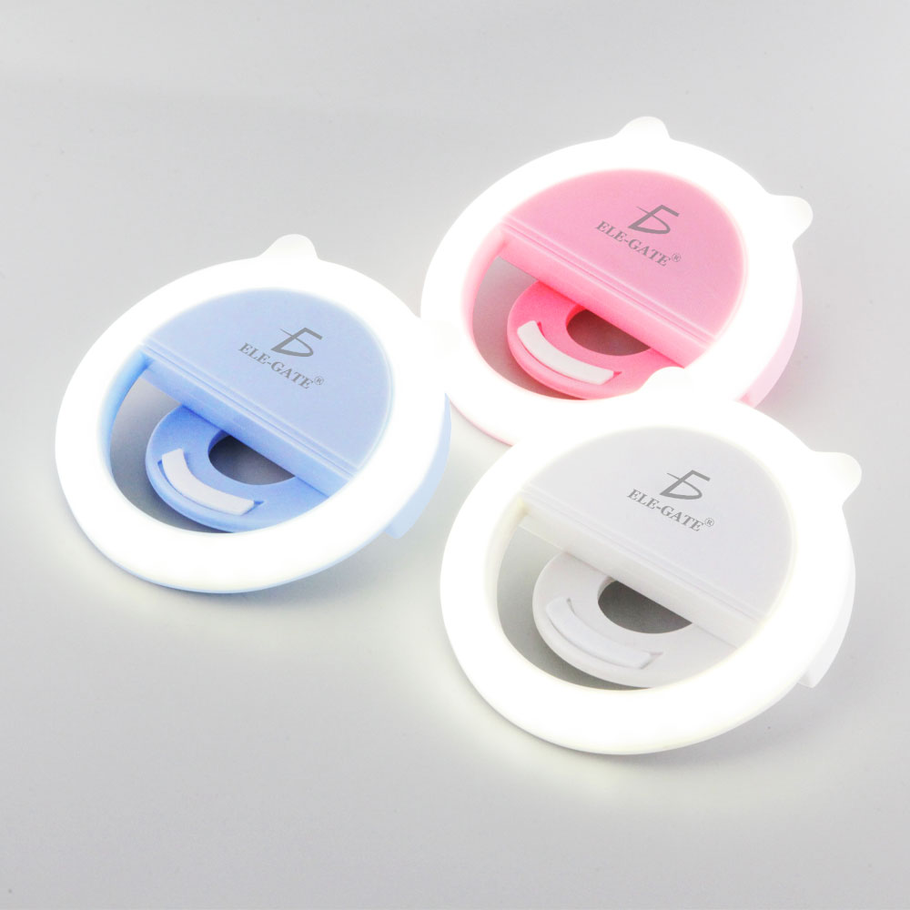 Aro Luz Led Selfie Para Celular De Clip Recargable