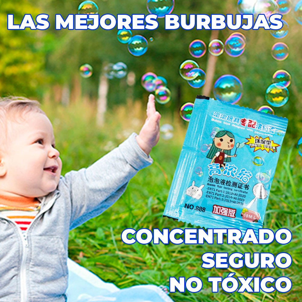 Sobres de Repuesto de Jabón para Burbujas No toxico