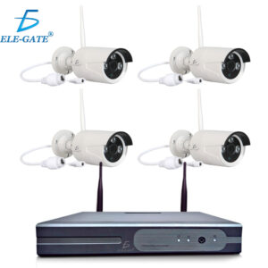 Kit De 4 Camaras Inalambricas Con Dvr para Seguridad Exterior