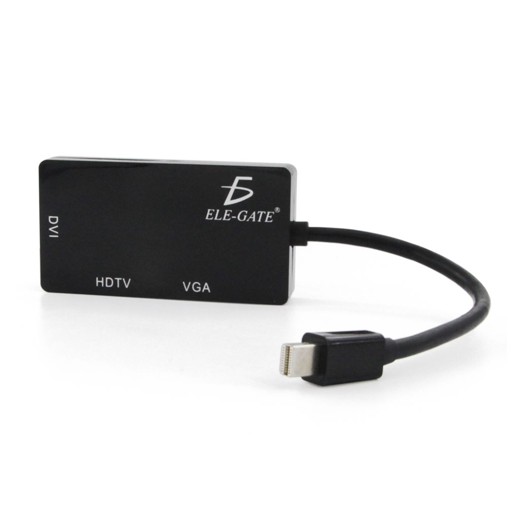 Adaptador 3 En 1 Mini Dp Displayport A Hdmi Vga Dvi De Mac