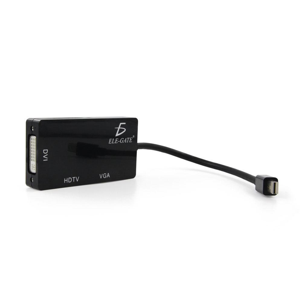 Adaptador 3 En 1 Mini Dp Displayport A Hdmi Vga Dvi De Mac