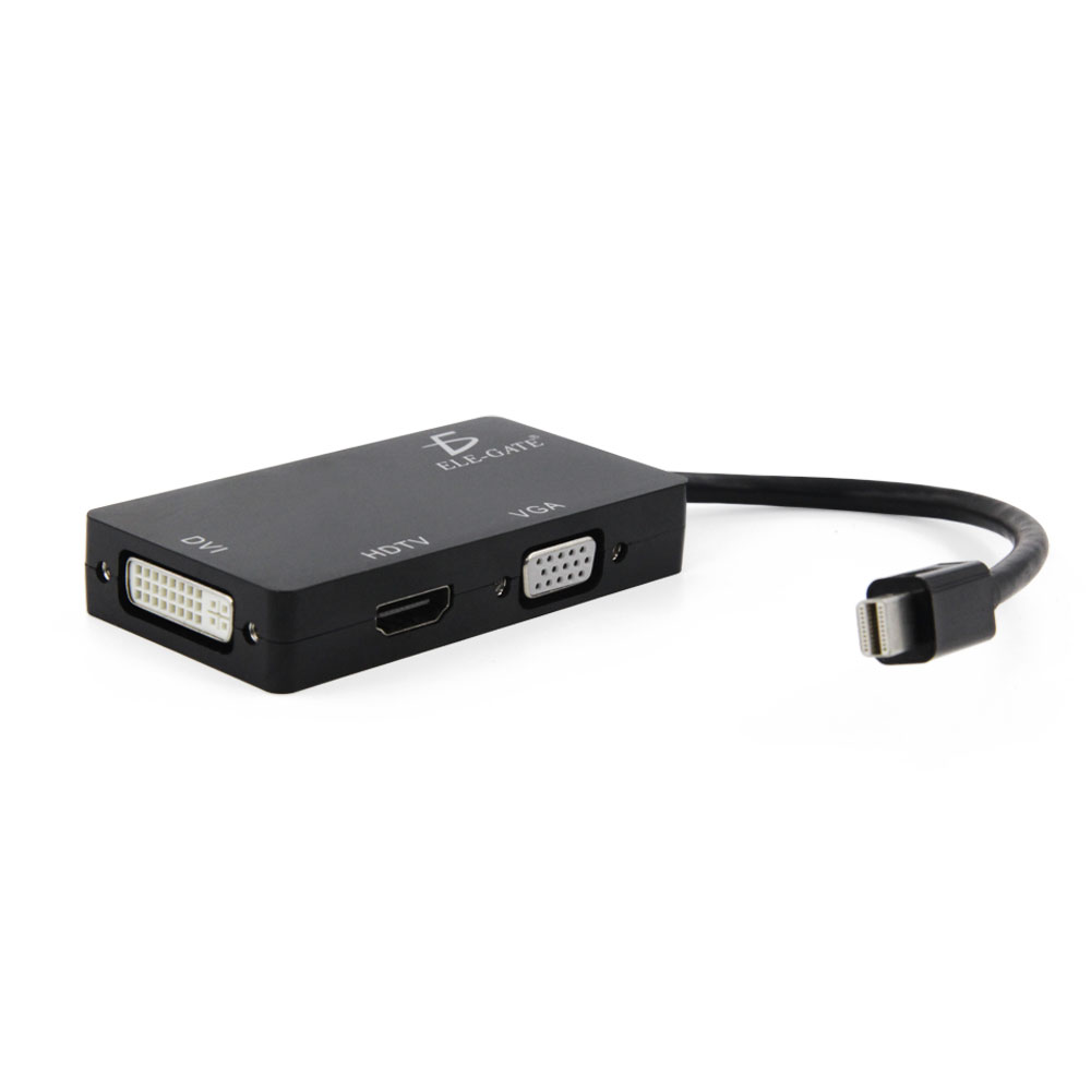 Adaptador 3 En 1 Mini Dp Displayport A Hdmi Vga Dvi De Mac