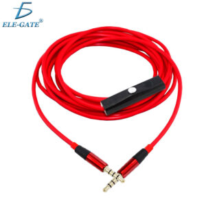Cable Auxiliar 3.5 Con Micrófono Manos Libres Control 1.2 M