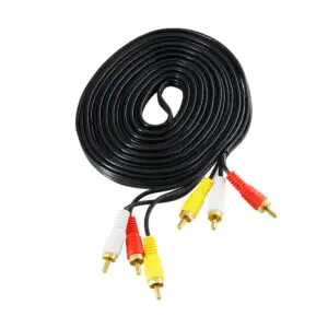 Cable Rca Audio Y Video Macho a Macho 5 Metros