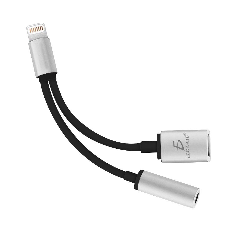 Adaptador iPhone Lightning 3.5mm Auxiliar Audífonos Y Carga