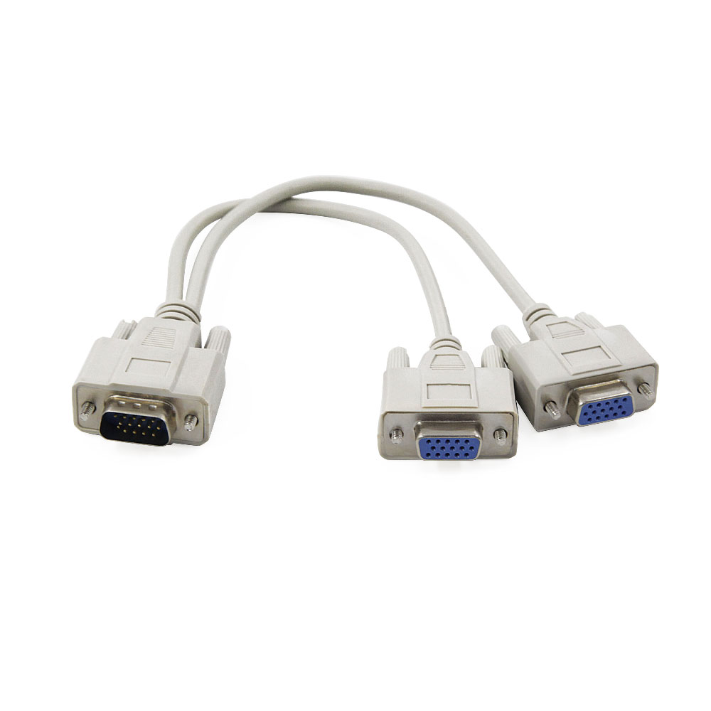 Cable Divisor Vga Video Splitter 2 Monitores A La Vez