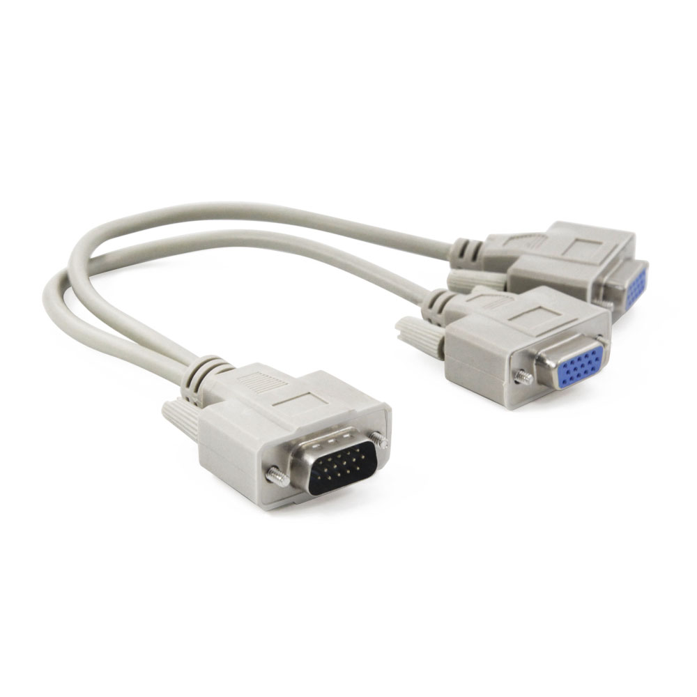 Cable Divisor Vga Video Splitter 2 Monitores A La Vez