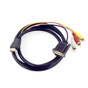 Cable Adaptador De Convertidor Hdmi A Vga 3 Rca Para Hdtv