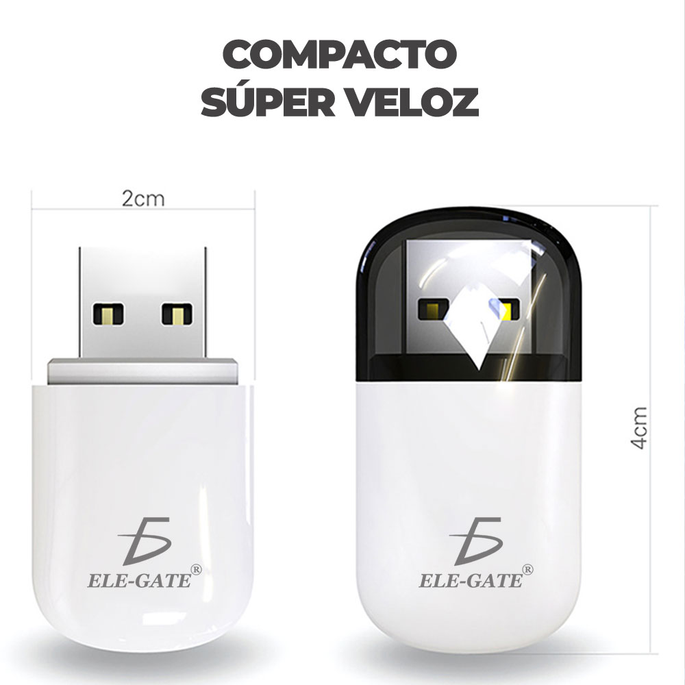 Mini Adaptador USB Wifi Inalámbrico 5G Y Bluetooth 2 En 1