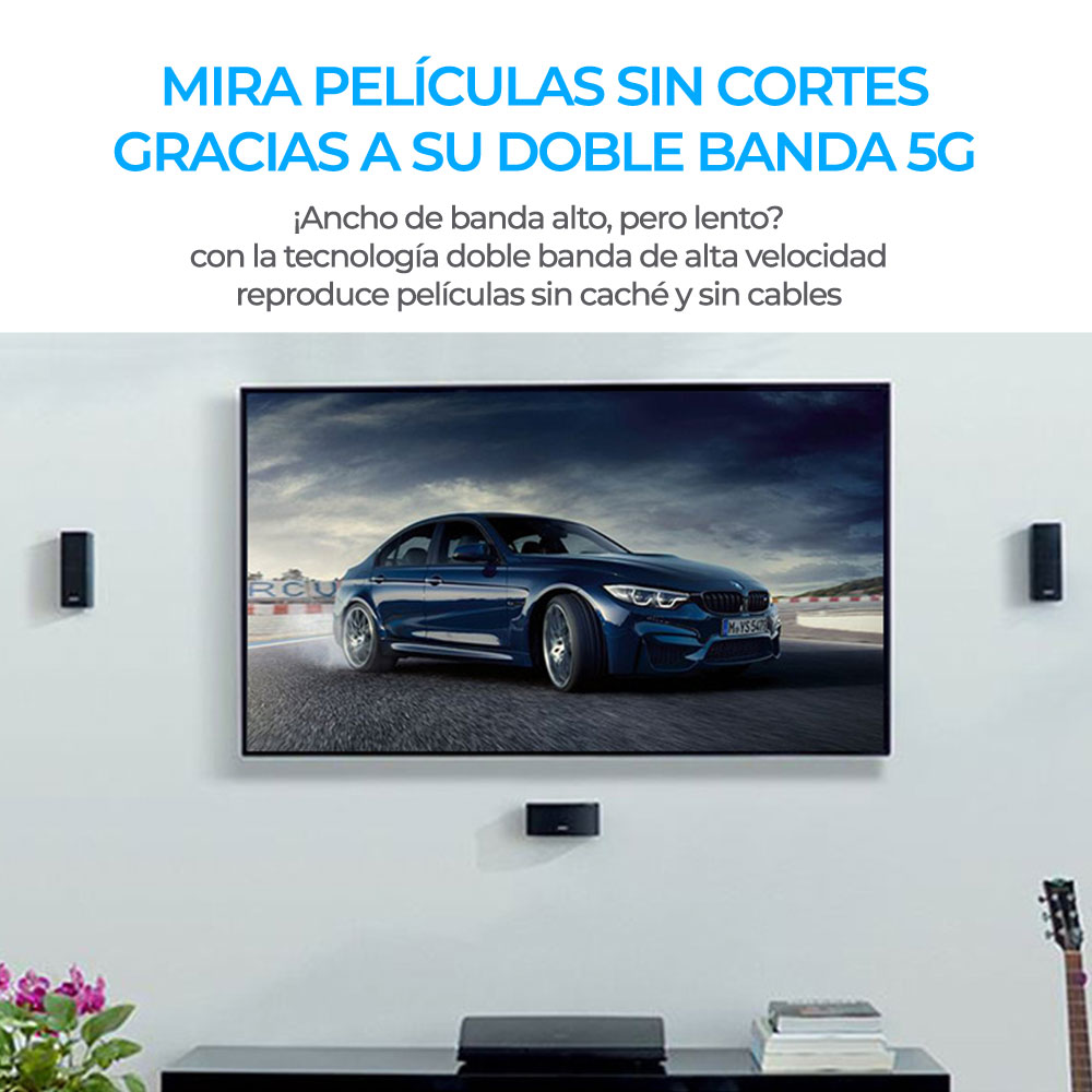 Mini Adaptador USB Wifi Inalámbrico 5G Y Bluetooth 2 En 1