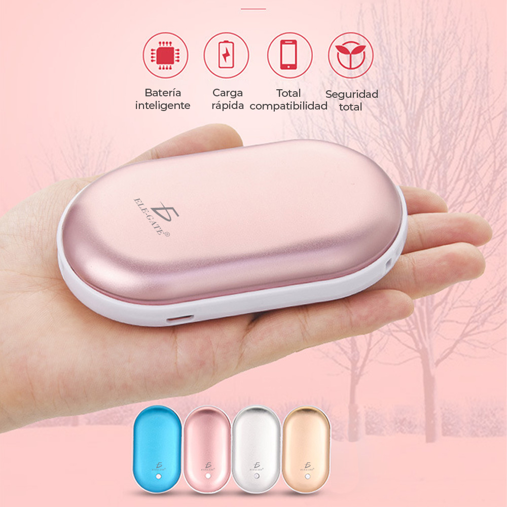 Calentador De Manos Con PowerBank Pila Recagable