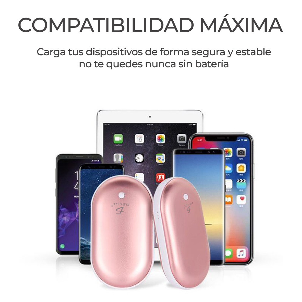 Calentador De Manos Con PowerBank Pila Recagable