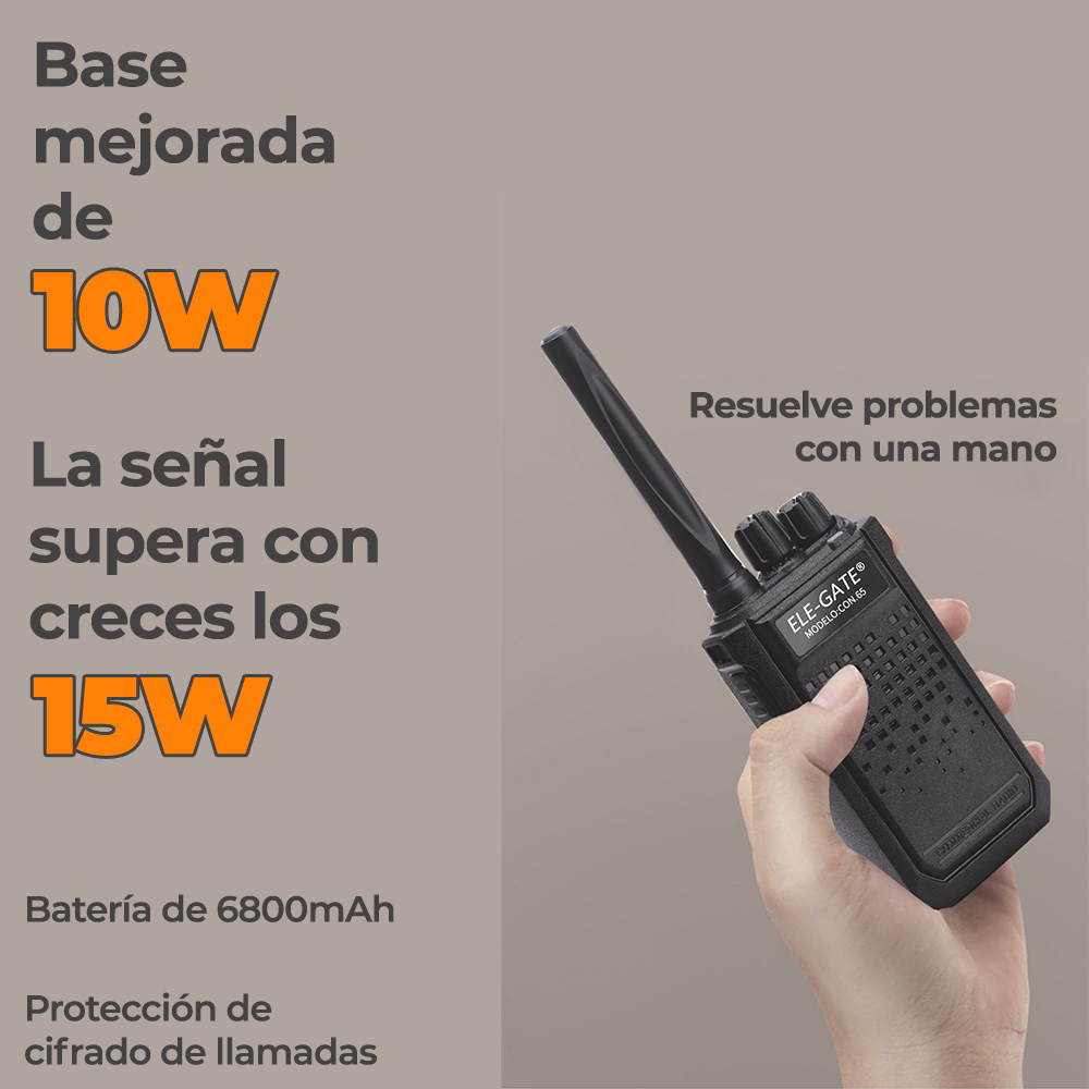 Radios FM Walkie Talkie Con Audifonos 5-7km