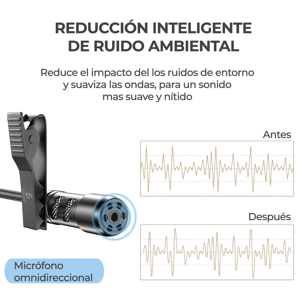 Collar Micrófonos Para Teléfono Iphone Lightning Mano Libre