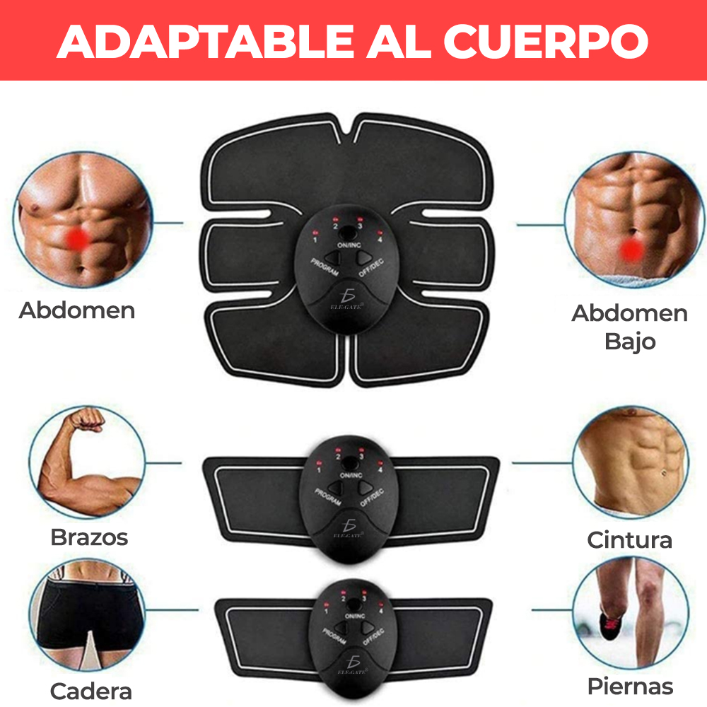 Parche Inteligente Músculo Abdominal Brazo Pierna Fitness