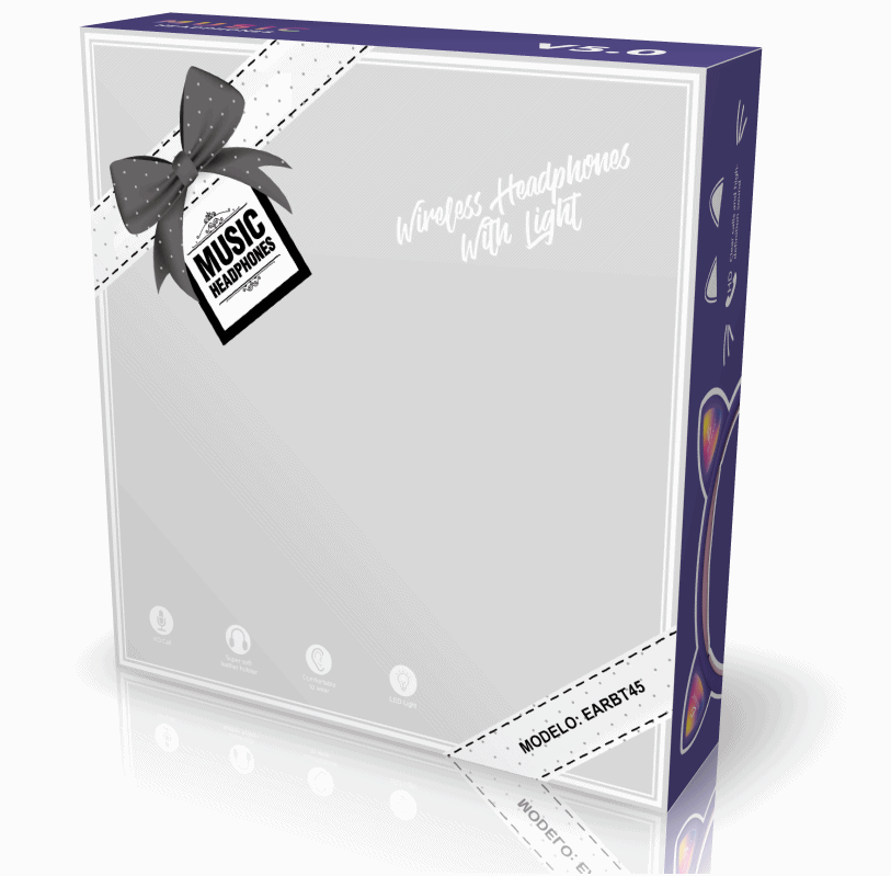 Audifonos Bluetooth Con Orejas de Gato Fidelidad De Sonido 5 Colores - Image 9