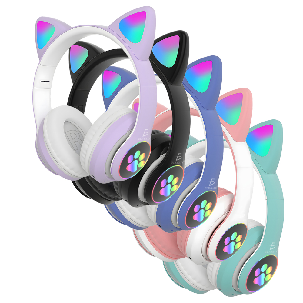 Diadema Gato Bluetooth Auriculares Colorido Led Luminoso - Image 2