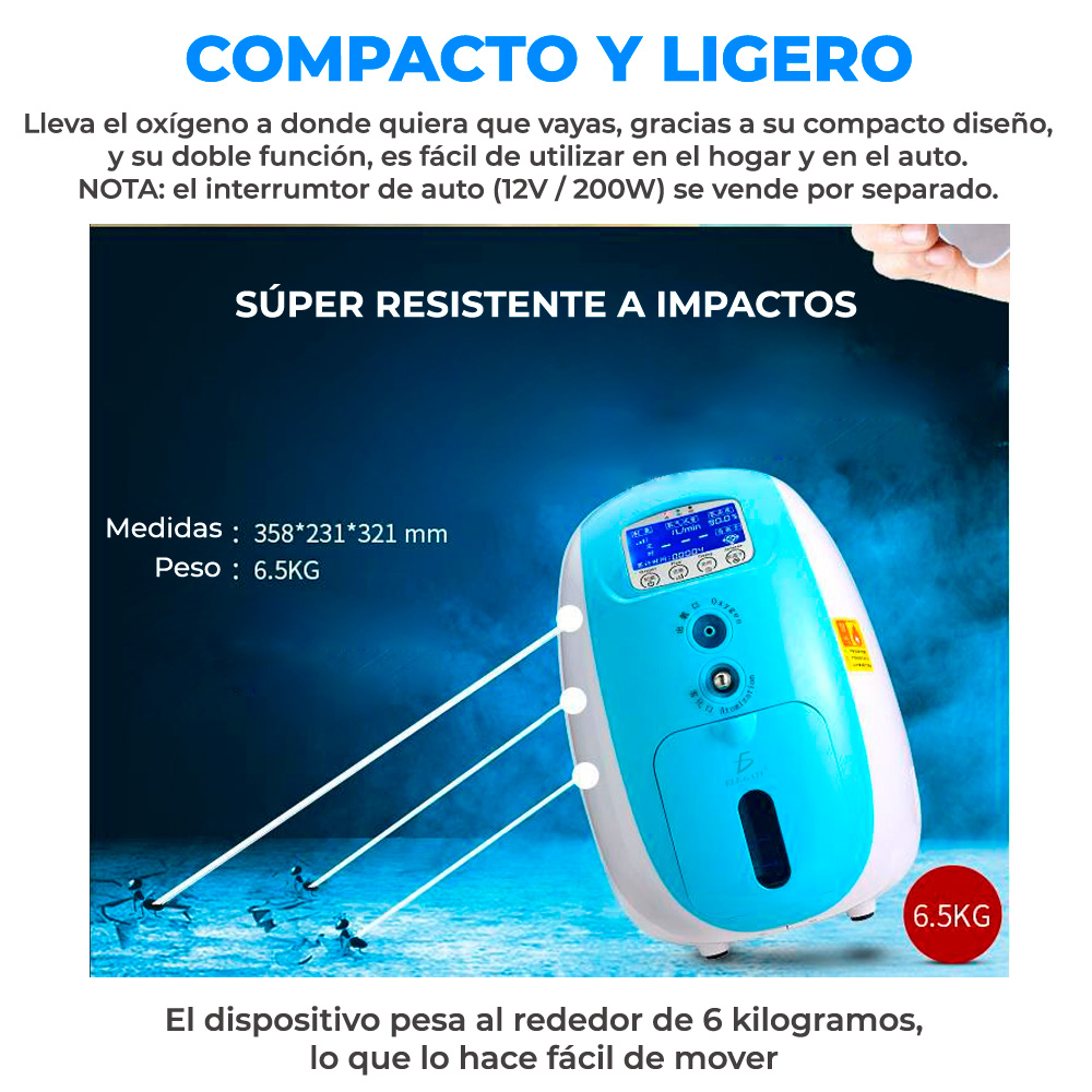 Concentrador De Oxigeno Adulto Y Pediatrico