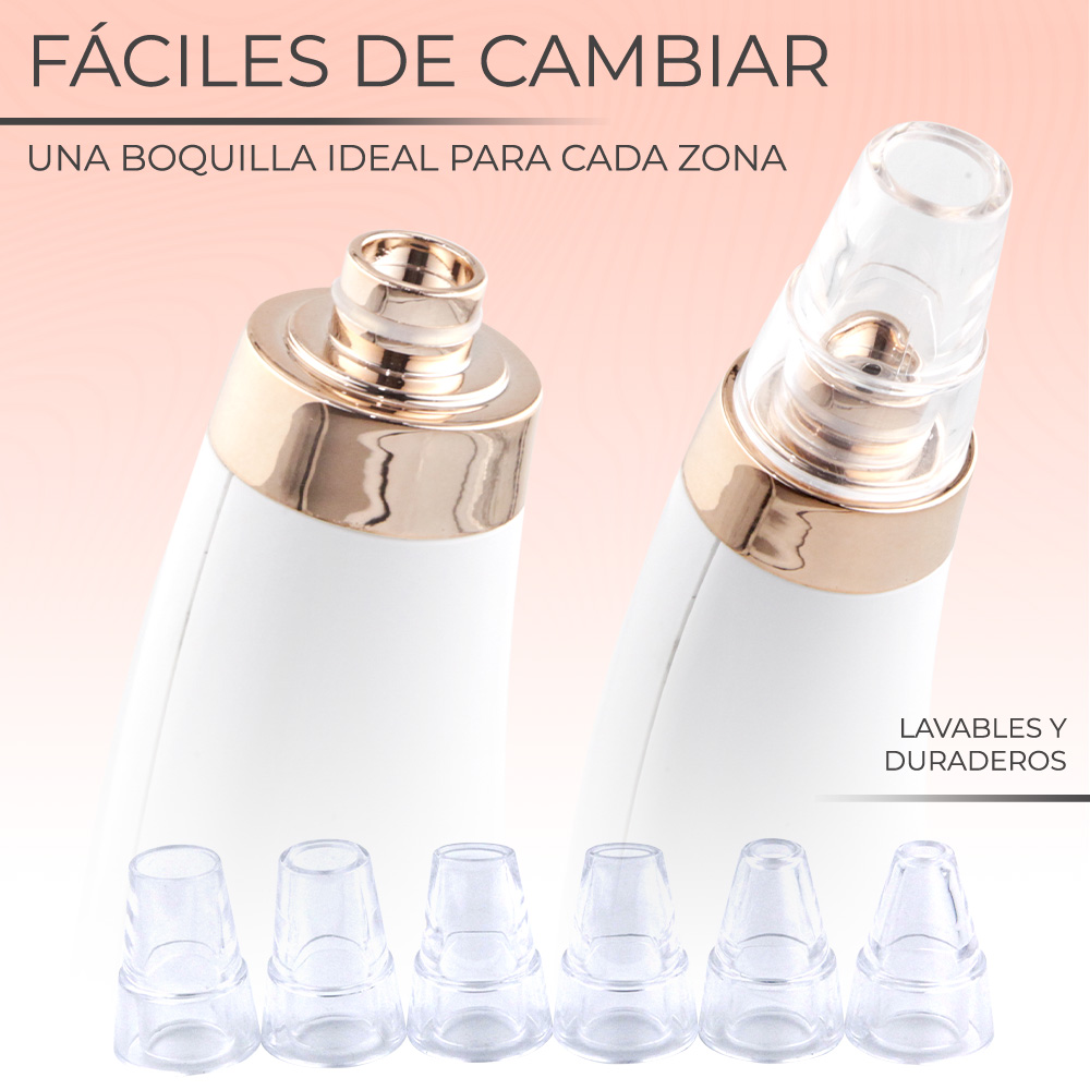 Limpiador De Poros Extractor De Espinillas Por Succión 6 Cabezas