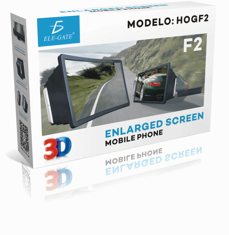 Lupa Amplificadora De Pantalla Para Teléfono Con 10 Pulgadas