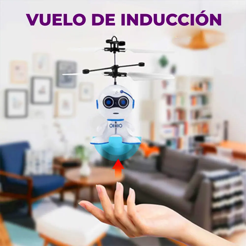 Juguete Dron Volador Infantil Helicóptero Con Sensor Prox