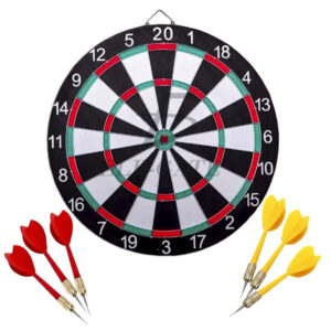 Juego Tablero Con Dardos y Tiro al Blanco 14"