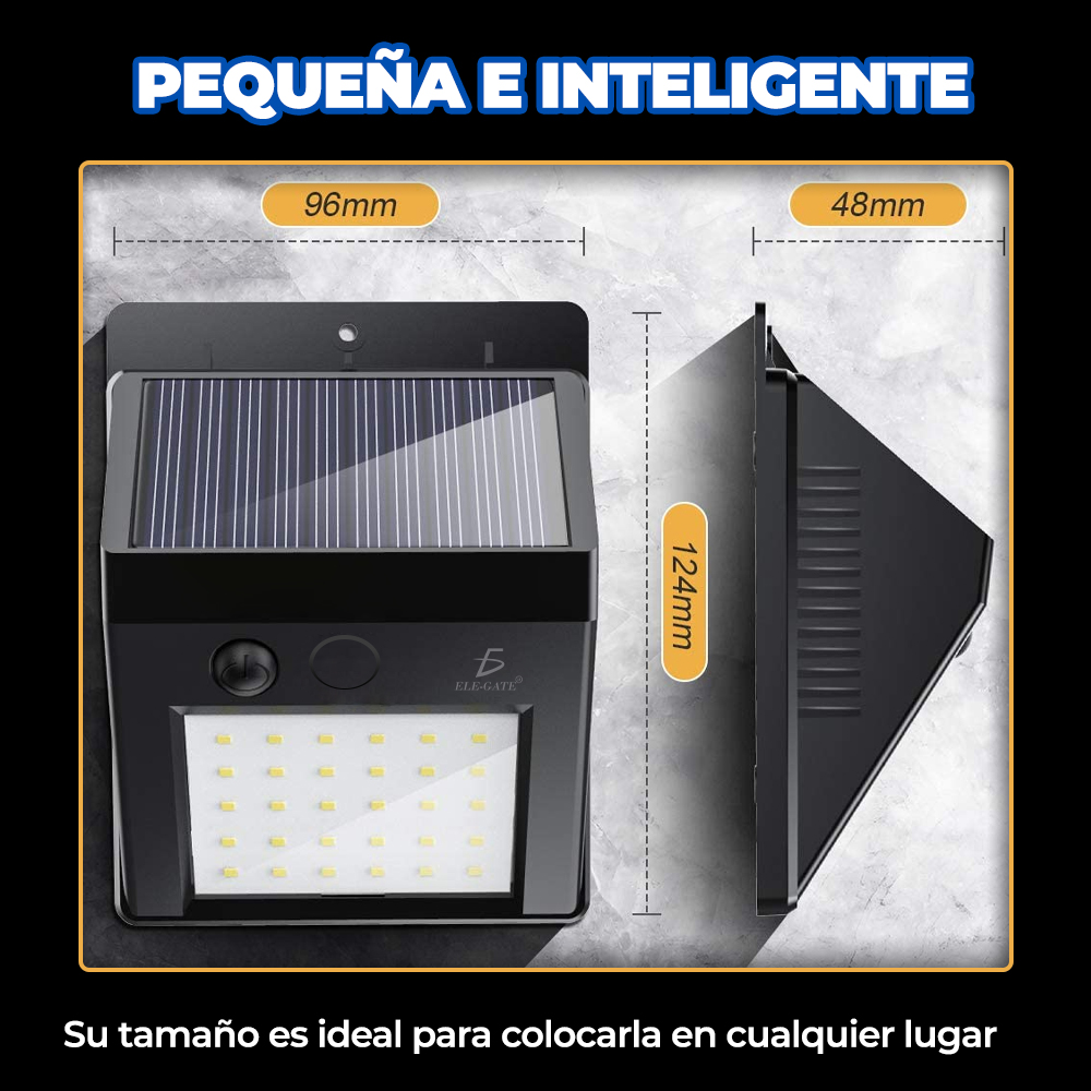 Lampara Led Solar Reflector Exterior Jardin Sensor Luz - Image 6
