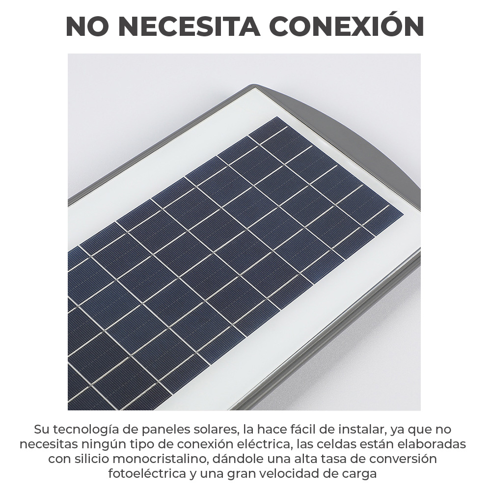 Lámpara Solar 60 Leds Sensor Movimiento Exterior