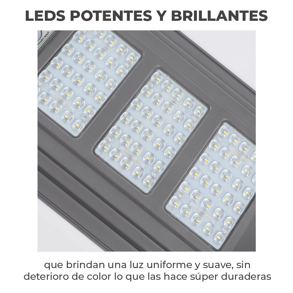 Lámpara Solar 60 Leds Sensor Movimiento Exterior