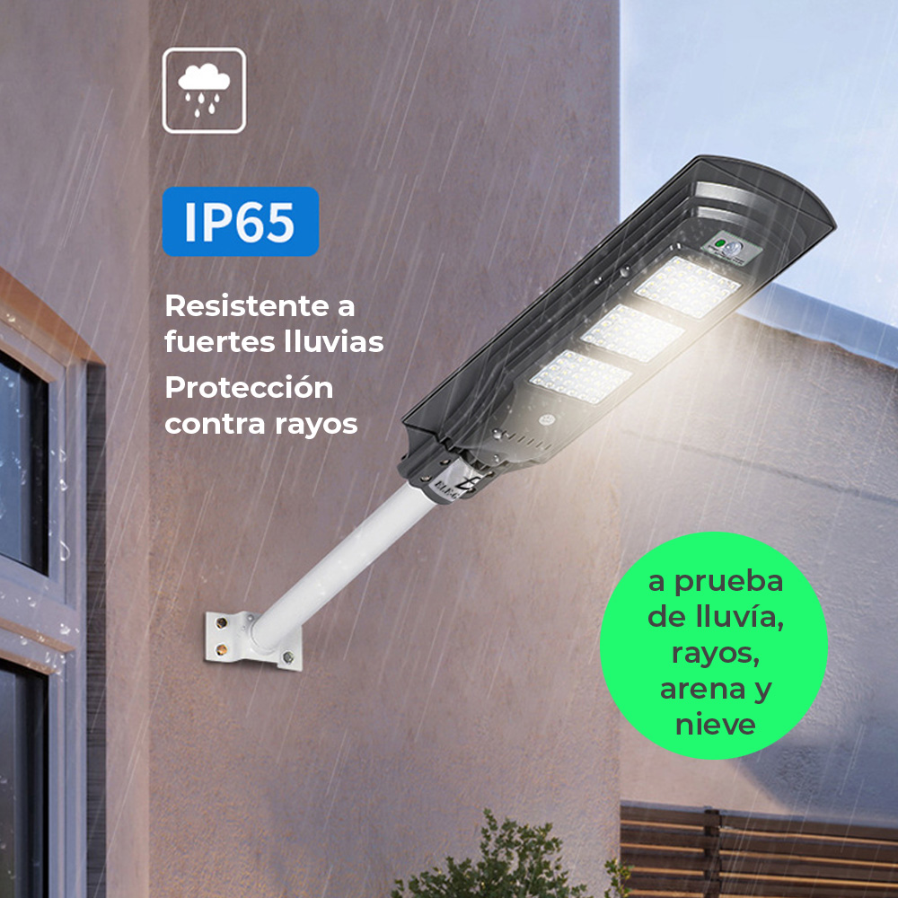 Lámpara Solar 60 Leds Sensor Movimiento Exterior