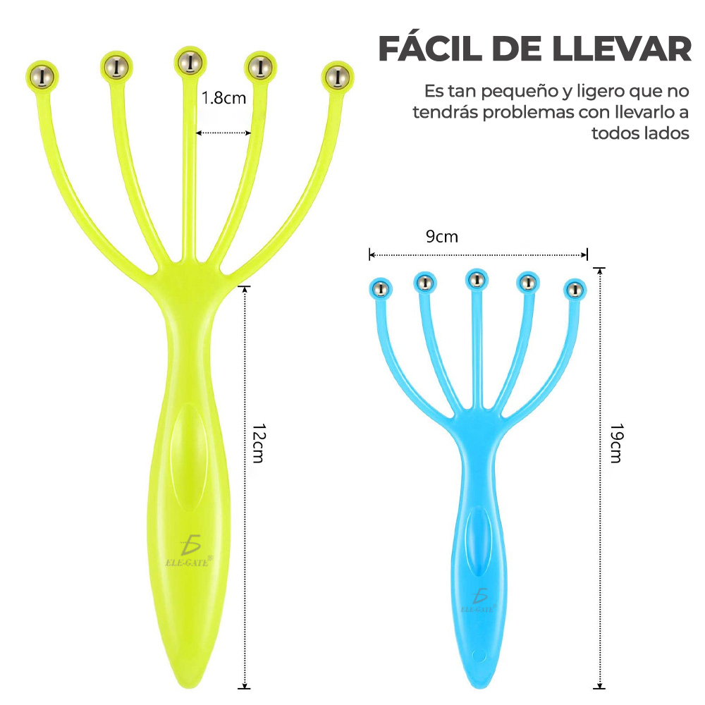 Pelotas De Rodillo De Cinco Garras Masajeador Manual Del Cue