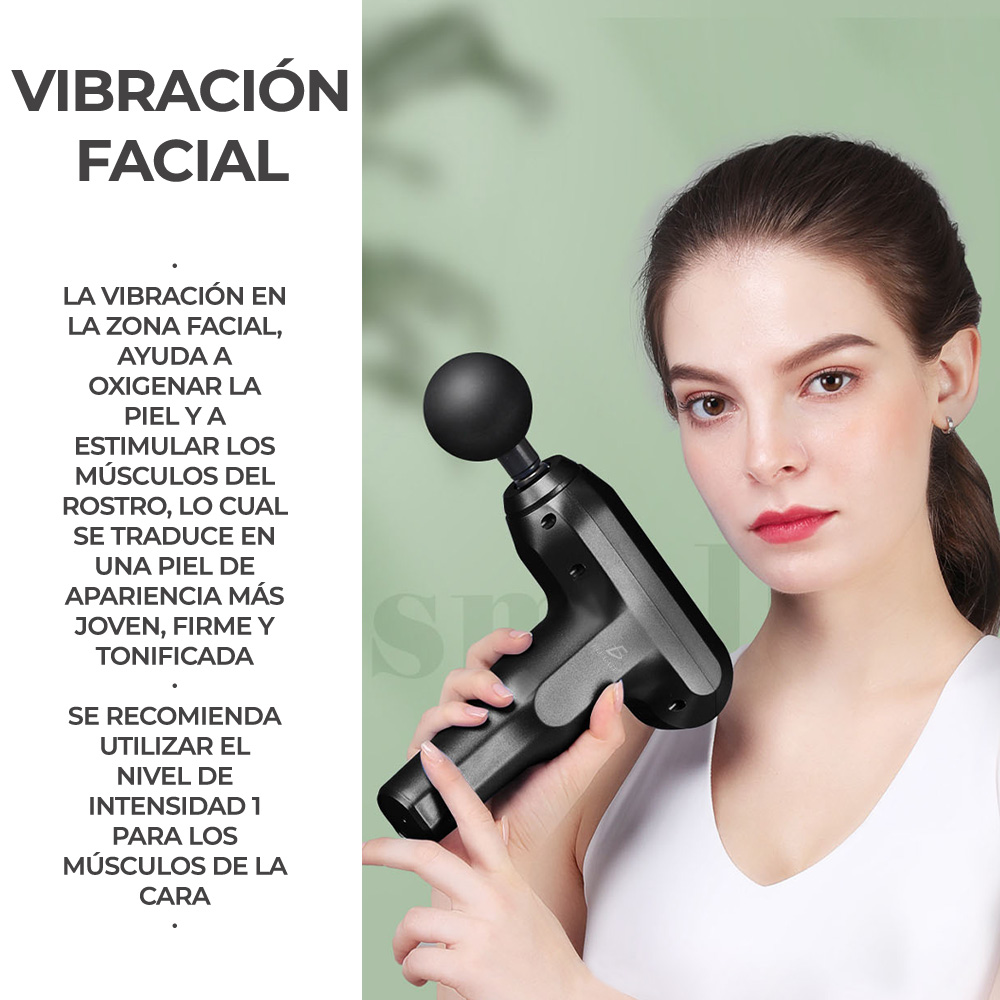 Pistola Masajeadora De Músculos Para Terapia 4 en 1