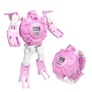 Transformador 2 En 1 Robot Reloj Digital Electrónic