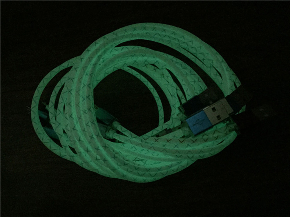 Cable Portátil Lightning Fluorescencia Usb 2.1A