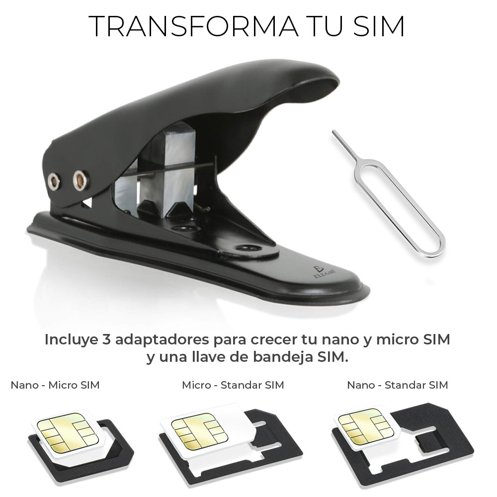 Cortador De Tarjeta Sim Portátil Convertir Sim Estándar Nano