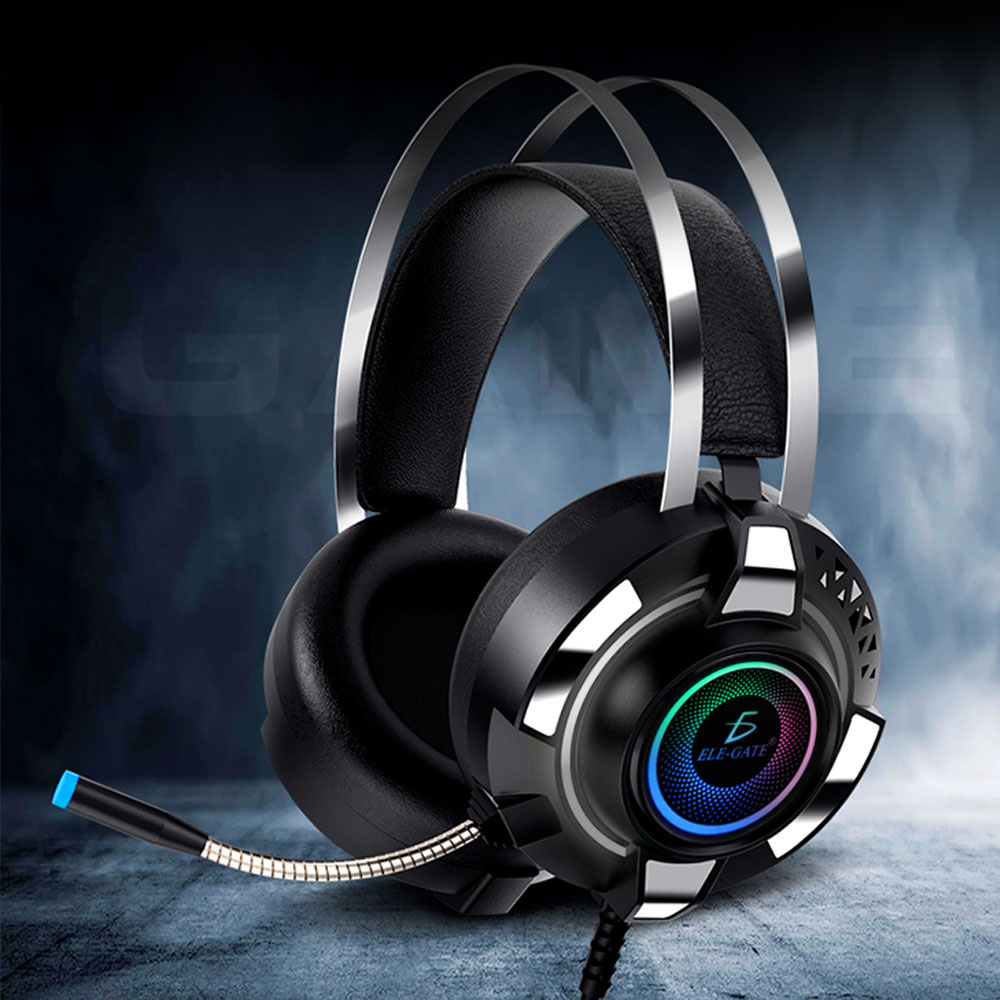Audífonos Gamer Diadema Usb Con Led Rgb Pc Ps4 Xbox