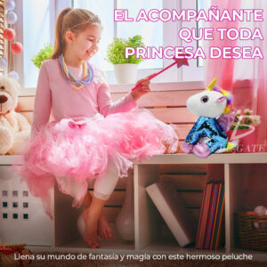 Unicornio Pony De Peluche Arcoiris Juguete Suave de 25cm