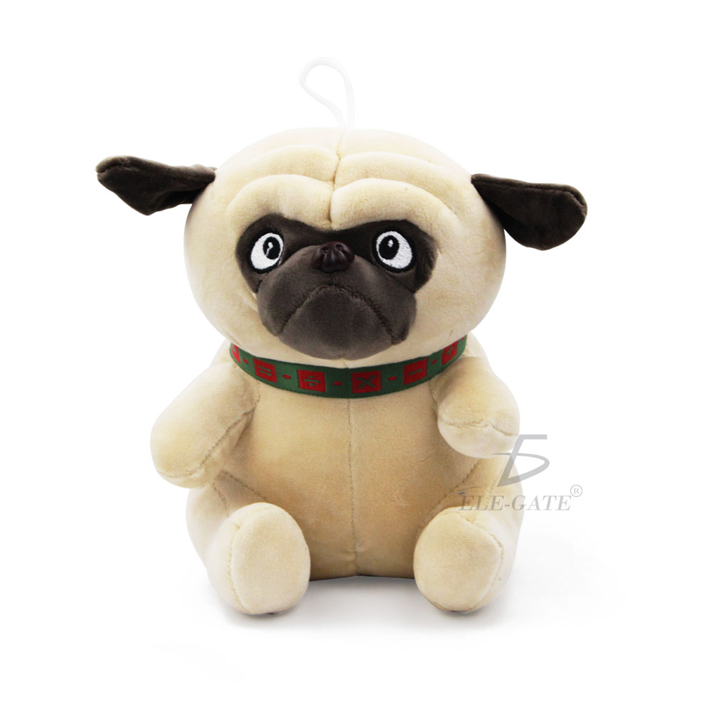 Juguetes Peluche Con Forma Perro Pug Para Dormir 33cm