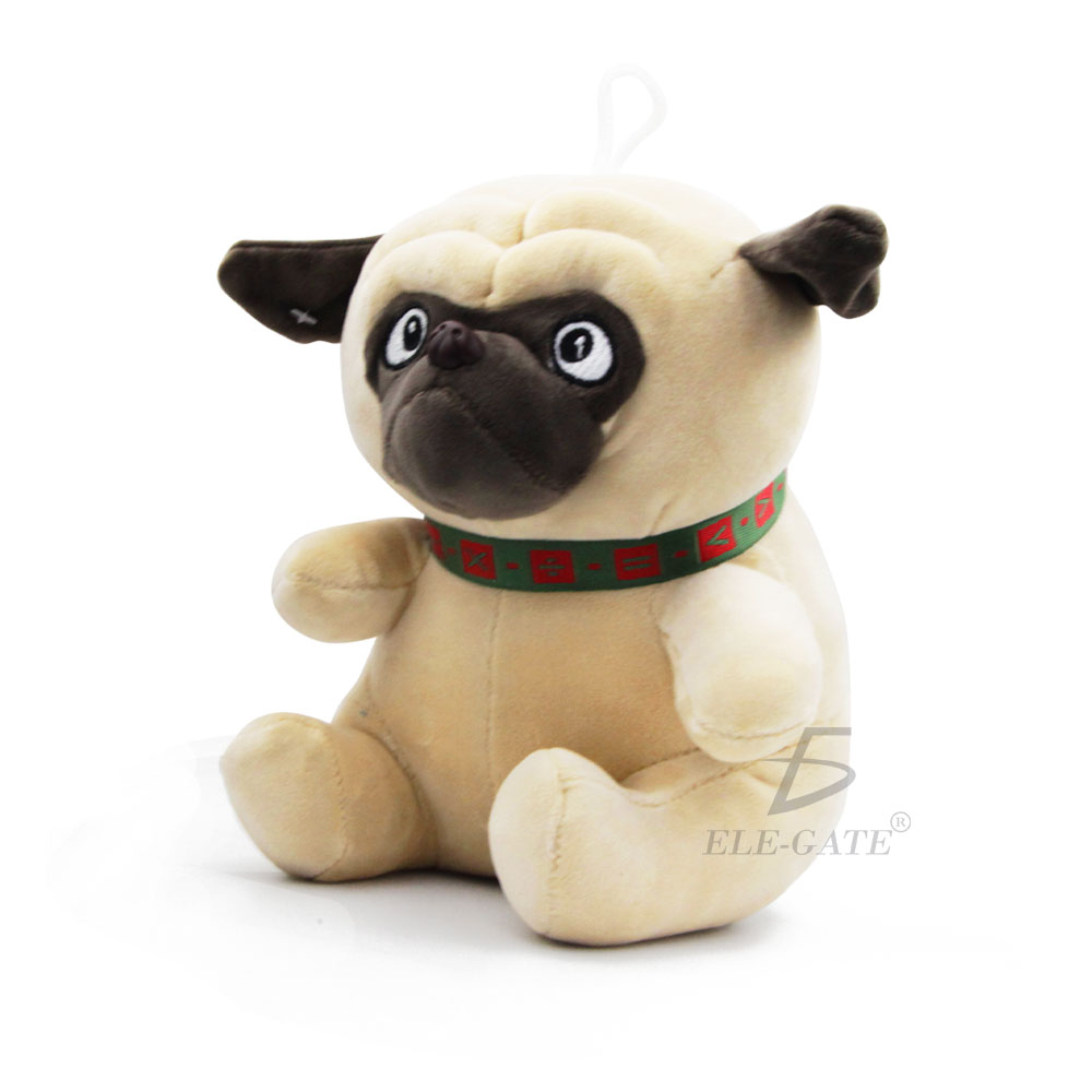 Juguetes Peluche Con Forma Perro Pug Para Dormir 33cm