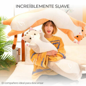 Juguetes de Peluche Con Forma De Gato Para Dormir 100cm