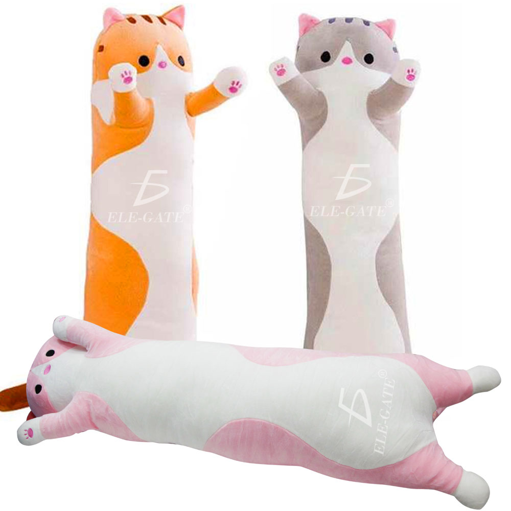 Juguetes de Peluche Con Forma De Gato Para Dormir 100cm