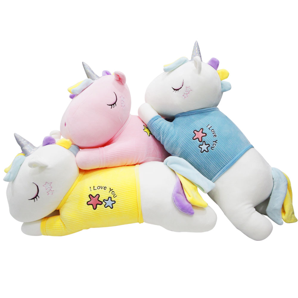 Unicornio Pony De Peluche Arcoiris Juguete Suave de 60cm