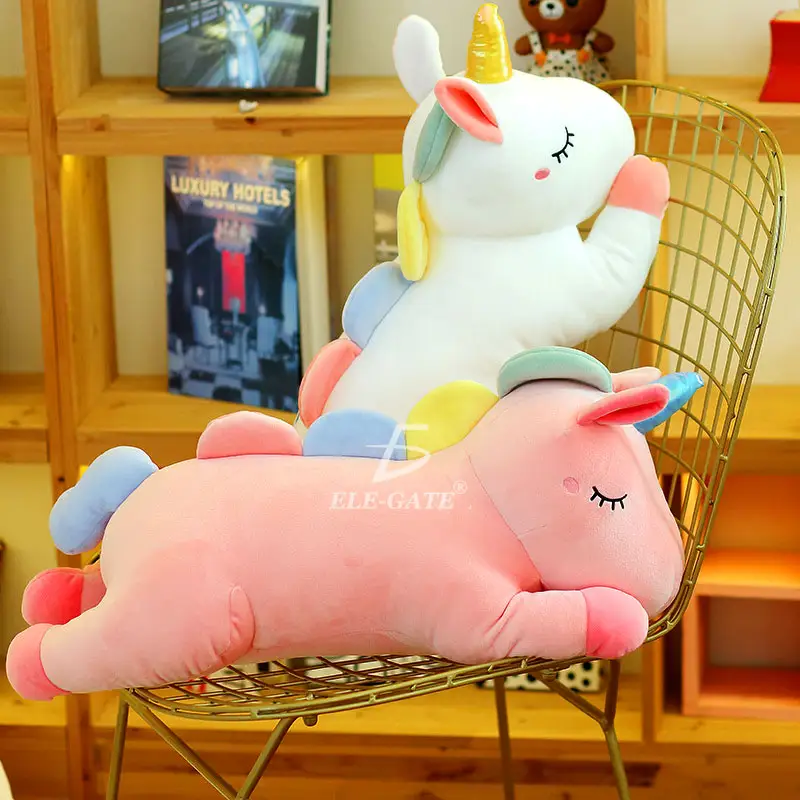 Unicornio Pony De Peluche Arcoiris Juguete Suave de 75cm